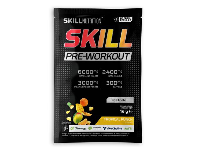 Skill Pre-Workout tropical punch interakcje ulotka proszek - 16 g