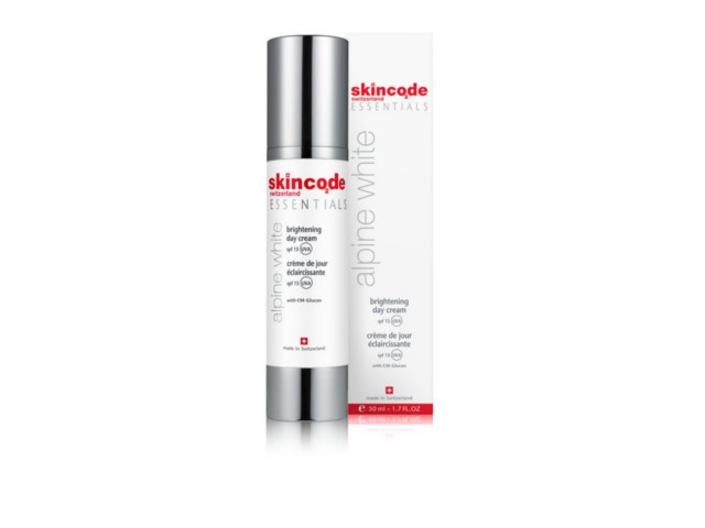 Skincode Essentials Alpine White Krem rozjaśniający na dzień SPF 15 interakcje ulotka   50 ml