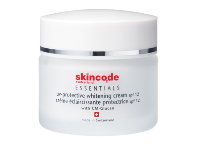 SKINCODE ESSENTIALS Krem rozjaśniający z ochroną przeciw UV SPF 12 interakcje ulotka krem  50 ml