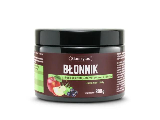 Skoczylas Błonnik z babki jajowatej, czarnej porzeczki i jabłka interakcje ulotka proszek  200 g (słoik)