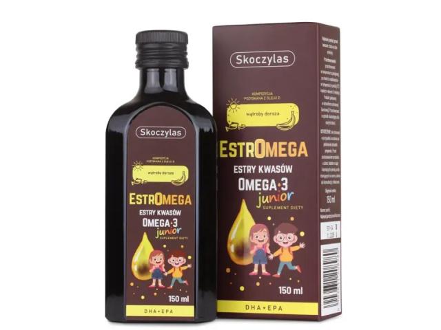 Skoczylas Cholesterol Omega 3 Junior interakcje ulotka płyn - 150 ml (but. ze szkła)