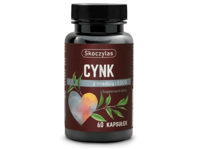 Skoczylas Cynk z miedzią i EGCG interakcje ulotka kapsułki - 60 kaps. (słoik)