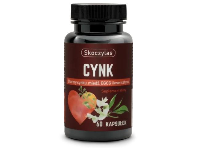 Skoczylas Cynk z miedzią, kwercetyną i EGCG interakcje ulotka kapsułki  60 kaps. (słoik)