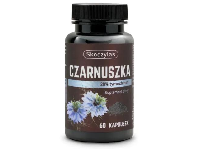 Skoczylas Czarnuszka 20% Tymochinon interakcje ulotka kapsułki - 60 kaps. (słoik)