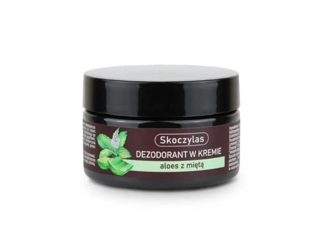 Skoczylas Dezodorant w kremie aloes z miętą (bez soli aluminium) interakcje ulotka krem - 60 ml (słoik)