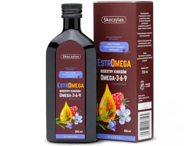 Skoczylas Estromega Standard interakcje ulotka płyn doustny - 250 ml (but. ze szkła)