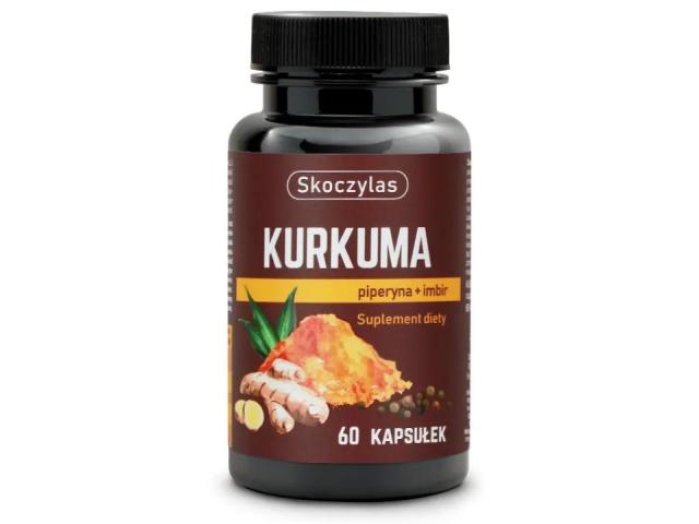 Skoczylas Kurkuma piperyna + imbir interakcje ulotka kapsułki  60 kaps. (słoik)