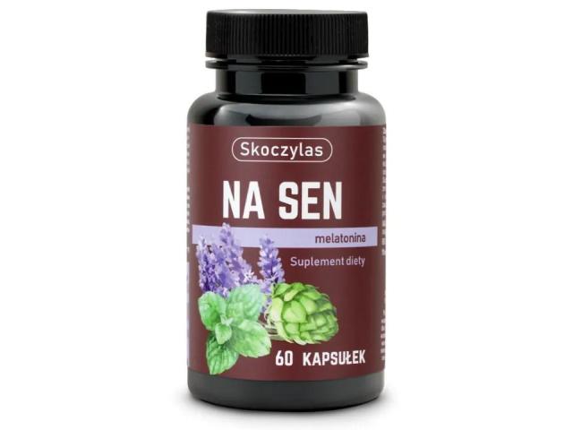 Skoczylas Na Sen Melatonina interakcje ulotka kapsułki - 60 kaps. (słoik)