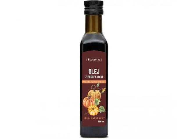 Skoczylas Olej z pestek dyni interakcje ulotka olej - 250 ml (but. ze szkła)