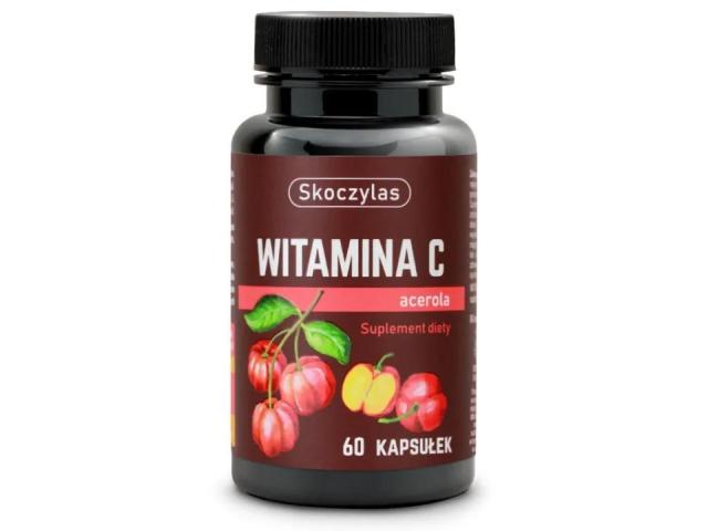 Skoczylas Witamina C Acerola interakcje ulotka kapsułki - 60 kaps. (słoik)