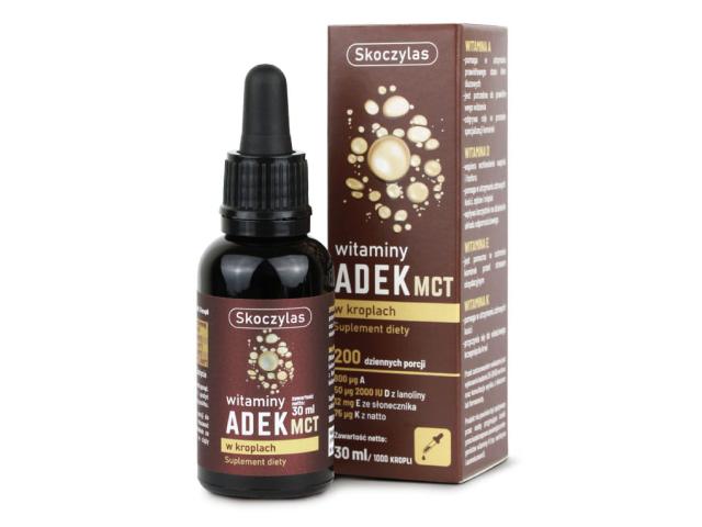 Skoczylas Witaminy ADEK MCT w kroplach interakcje ulotka krople doustne 30 ml
