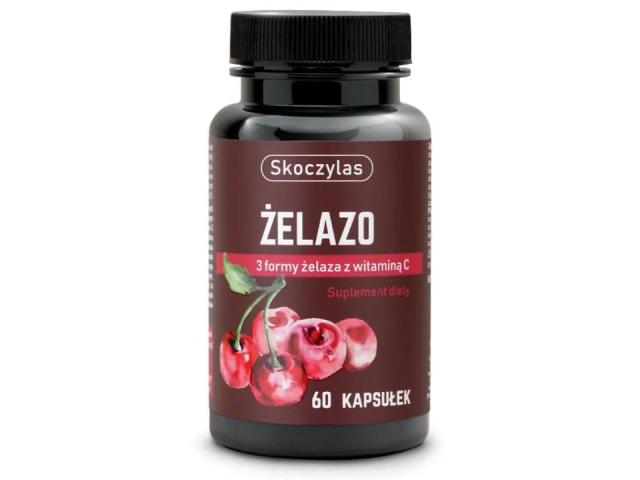 Skoczylas Żelazo 3 Formy Żelaza Z Witaminą C interakcje ulotka kapsułki - 60 kaps. (słoik)