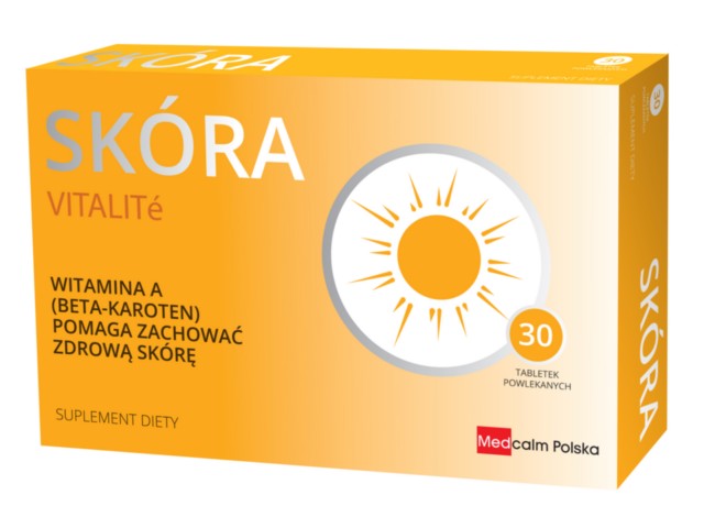 Skóra Vitalite interakcje ulotka tabletki powlekane - 30 tabl. (1 blist. po 30 tabl.)
