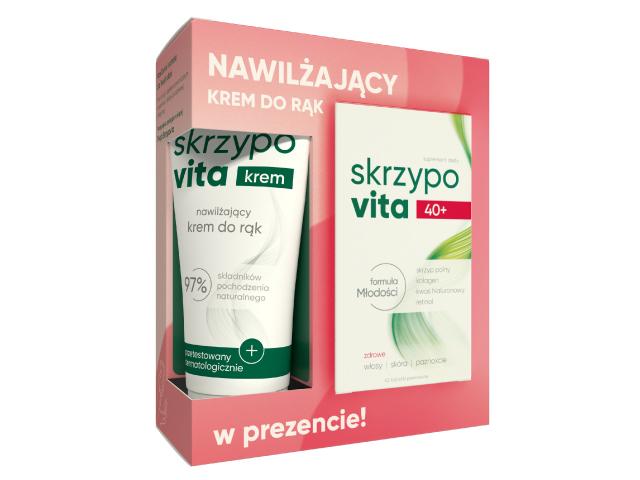 Skrzypovita 40+ + Krem Skrzypovita do rąk w prezencie interakcje ulotka tabletki powlekane - 42 tabl. + 50 ml