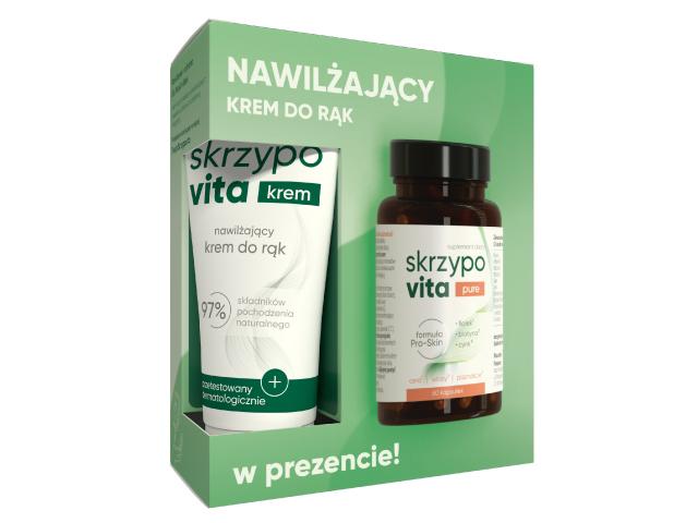 Skrzypovita Pure + Skrzypovita Krem nawilżający do rąk interakcje ulotka zestaw - 60 kaps. + 50 ml