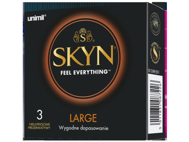 Skyn Large Prezerwatywy interakcje ulotka prezerwatywa  3 szt.