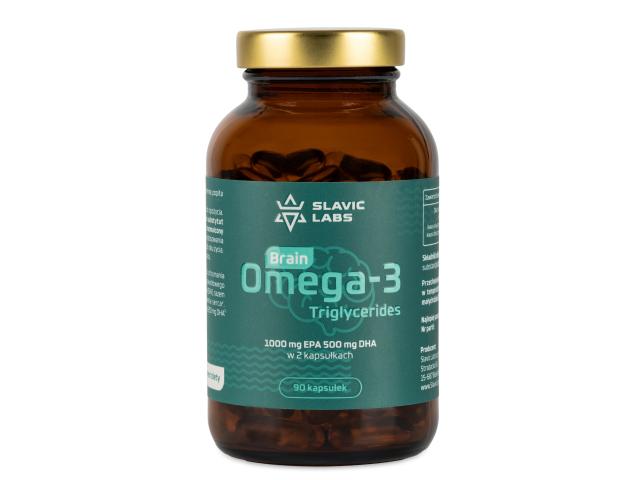 Slavic Labs Brain Omega-3 Triglicerides interakcje ulotka kapsułki miękkie - 90 kaps.