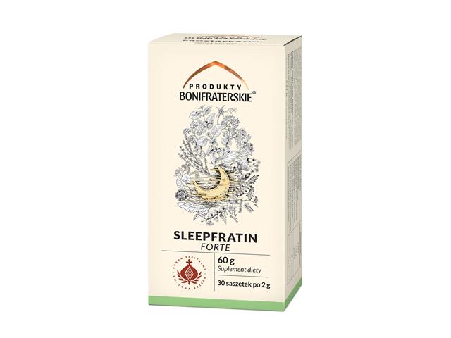 Sleepfratin Forte interakcje ulotka zioła do zaparzania w saszetkach  30 sasz. | 60 g | 60 g