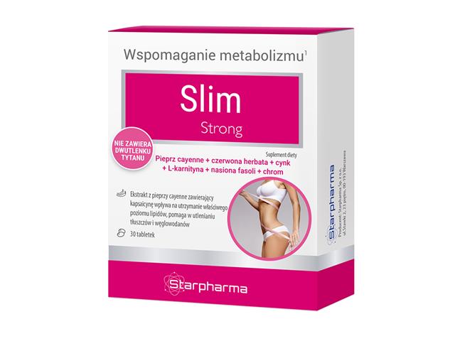 Slim Strong interakcje ulotka tabletki  30 tabl.