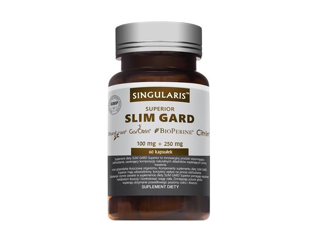 Slimgard Singularis Superior garcinia cambogia pokrzywa indyjska pieprz czarny interakcje ulotka kapsułki  60 kaps.