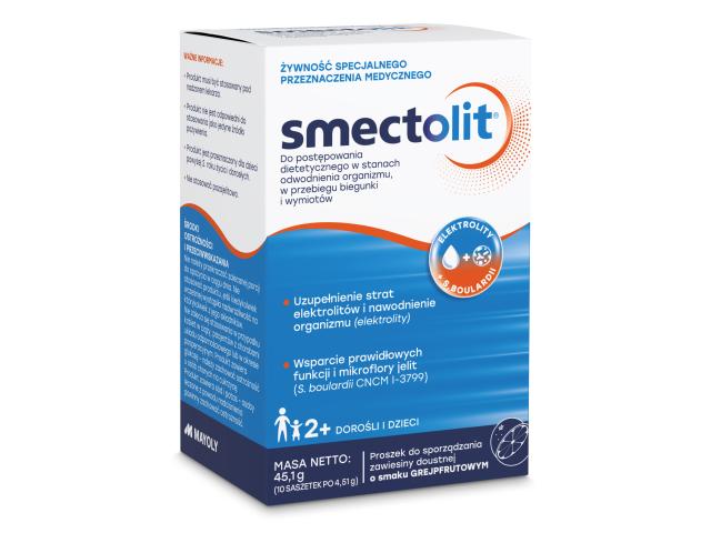 Smectolit interakcje ulotka proszek do sporządzania zawiesiny doustnej - 10 sasz. po 4,51 g