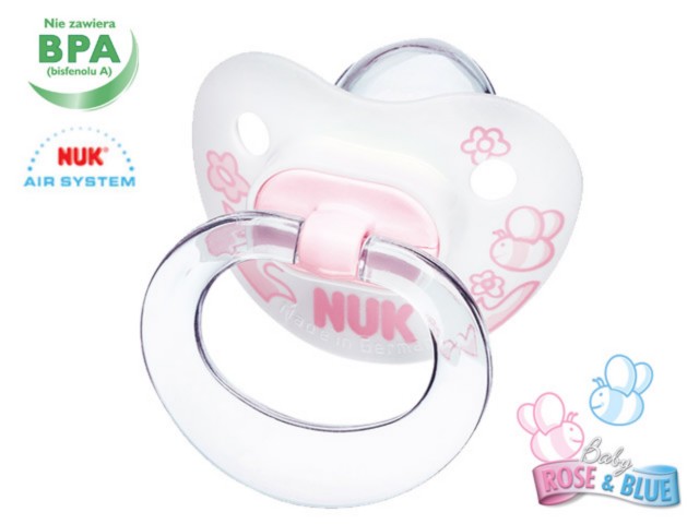 Smocz.NUK BABY ROSE gryz. 729387 silik. interakcje ulotka smoczek - 1 szt.
