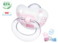 Smocz.NUK BABY ROSE gryz. 729387 silik. interakcje ulotka smoczek  1 szt.