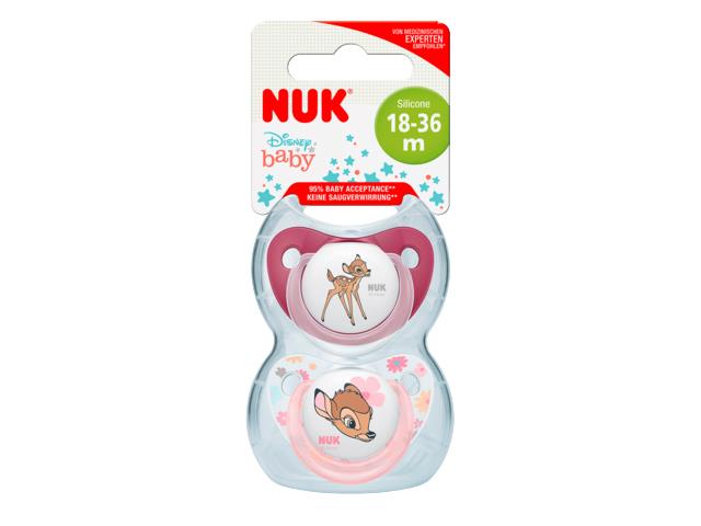 Smocz.NUK Disney Bambi silikonowy nr 739.619 interakcje ulotka   2 szt.