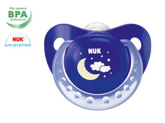 Smocz.NUK NIGHT&DAY 729527 noc sil.(0-6m) TRENDLINE interakcje ulotka smoczek - 1 szt.