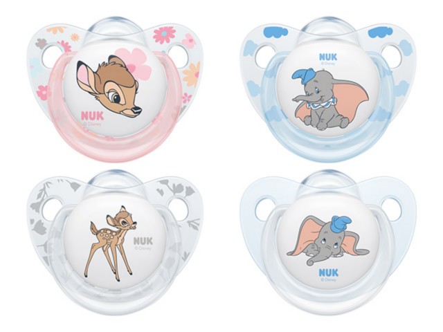 Smocz.NUK silikon.uspok. Disney Classics z uchwytem (0-6 m-cy) 730.208 interakcje ulotka smoczek  2 szt.