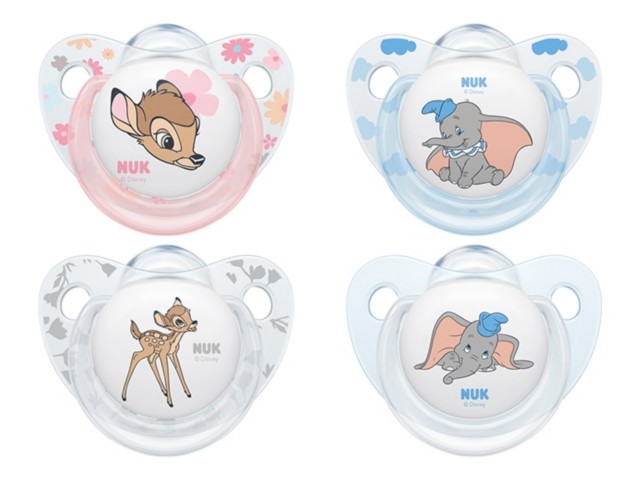 Smocz.NUK silikon.uspok. Disney Classics z uchwytem (18-36 m-cy) 739.428 interakcje ulotka smoczek - 2 szt.