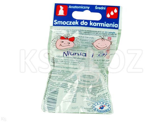 Smocz. SATURN Niunia i Gi d/karm.silik.średni interakcje ulotka smoczek  1 szt.