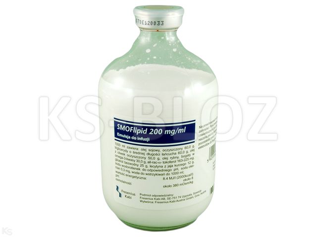 Smoflipid interakcje ulotka emulsja do infuzji 200 mg/ml 500 ml | butelka