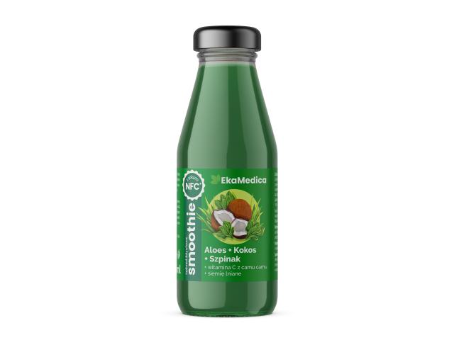 Smoothie o smaku aloes-kokos-szpinak interakcje ulotka płyn  250 ml