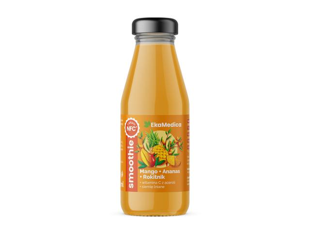 Smoothie o smaku mango-ananas-rokitnik interakcje ulotka napój  250 ml