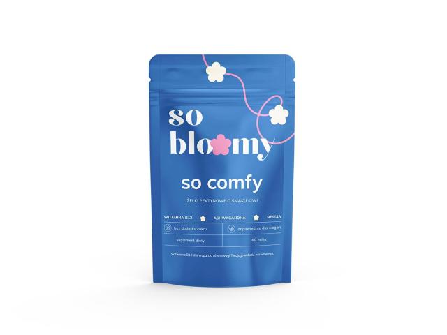 So Bloomy So Comfy Żelki o smaku kiwi pektynowe interakcje ulotka żelki - 60 szt.