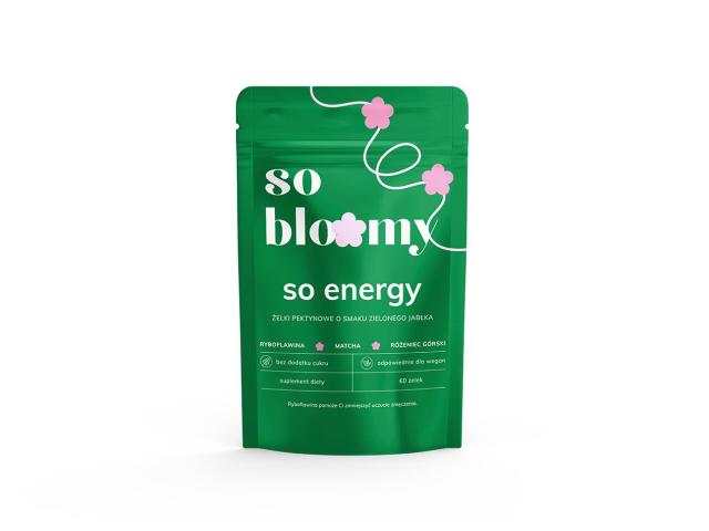 So Bloomy So Energy Żelki o smaku zielonego jabłka pektynowe interakcje ulotka żelki - 60 szt.