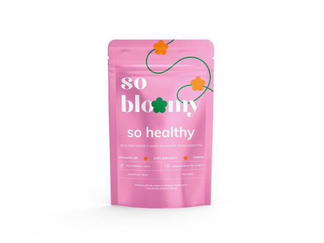 So Bloomy So Healthy Żelki o smaku malinowo-truskawkowym pektynowe interakcje ulotka żelki - 60 szt.
