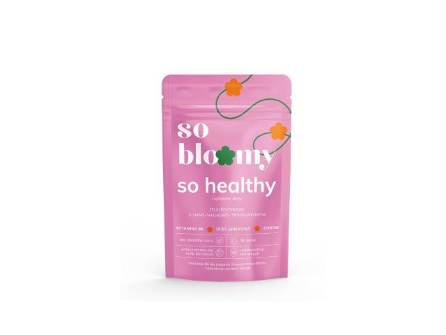 So Bloomy So Healthy Żelki o smaku malinowo-truskawkowym pektynowe interakcje ulotka żelki - 30 szt.