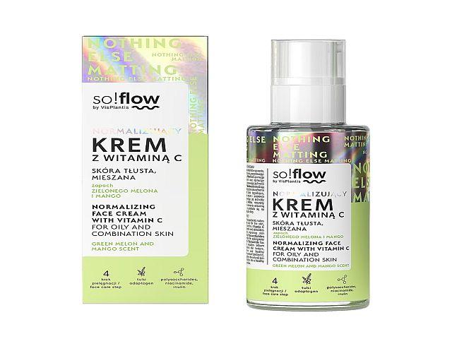 So!flow By Vis Plantis Krem normalizujący skóra tłusta, mieszana z witaminą C interakcje ulotka krem - 50 ml