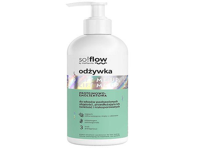 So!flow By Vis Plantis Odżywka proteinowo-emolientowa włosy niskoporowate i pozbawione objętości interakcje ulotka odżywka  300 ml