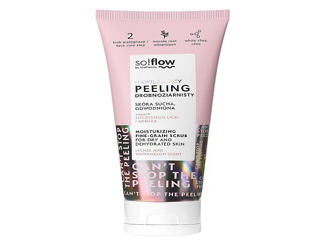 So!flow By Vis Plantis Peeling nawilżający drobnoziarnisty skóra sucha, odwodniona interakcje ulotka peeling  75 ml