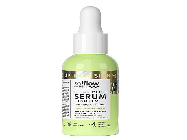 So!flow By Vis Plantis Serum normalizujące skóra tłusta, mieszana z cynkiem interakcje ulotka serum  30 ml