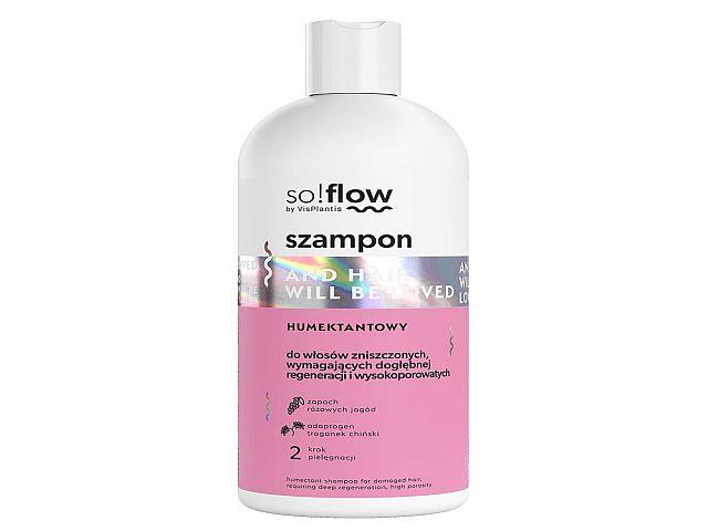 So!flow By Vis Plantis Szamp. d/myc. włos. humektantowy włosy zniszczone, wymagające, wysokoporowate interakcje ulotka   300 ml