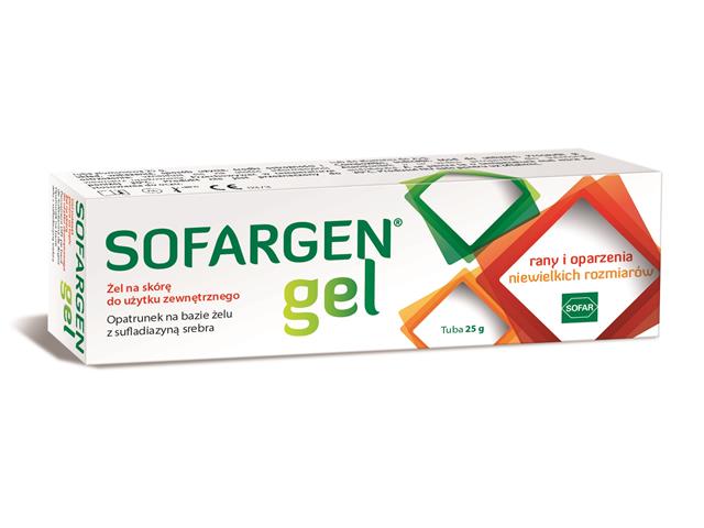 Sofargen Gel interakcje ulotka żel  25 g (tub. Alu)