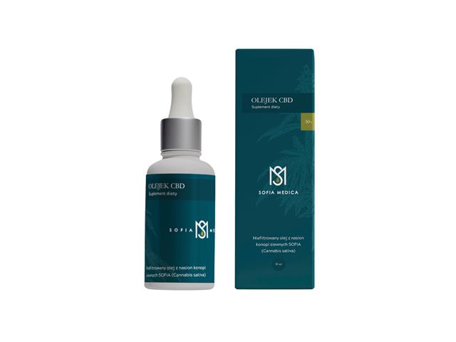 SOFIA MEDICA Olejek CBD 30% interakcje ulotka krople - 30 ml