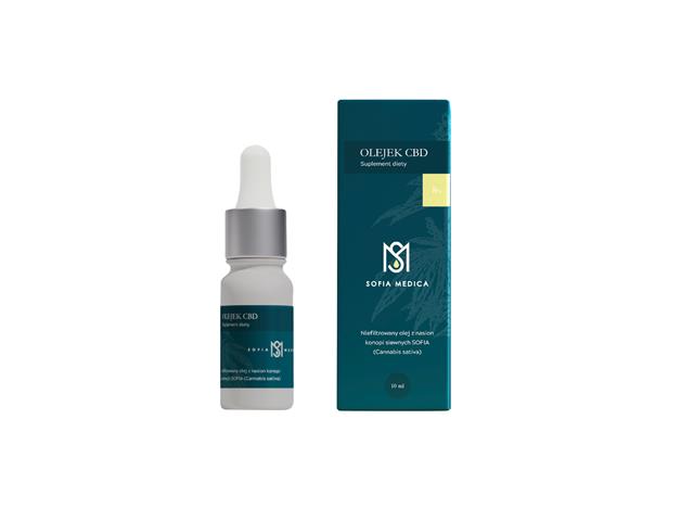 SOFIA MEDICA Olejek CBD 8% interakcje ulotka krople - 10 ml