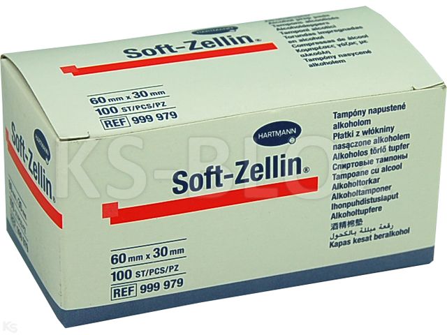 Soft-Zellin Kompresy do dezynfekcji interakcje ulotka kompres  100 szt.