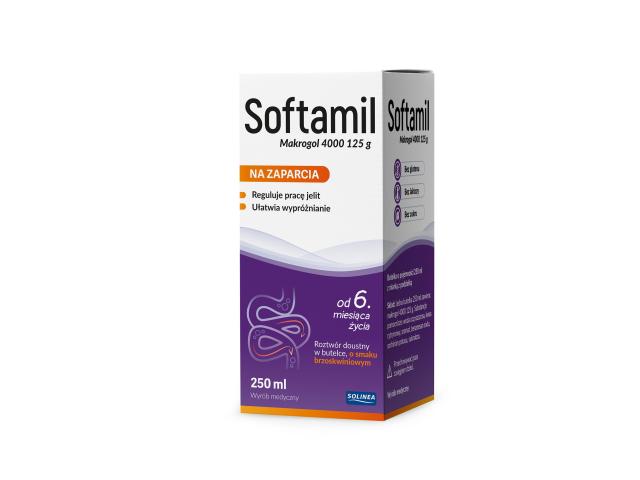 Softamil interakcje ulotka roztwór doustny - 250 ml