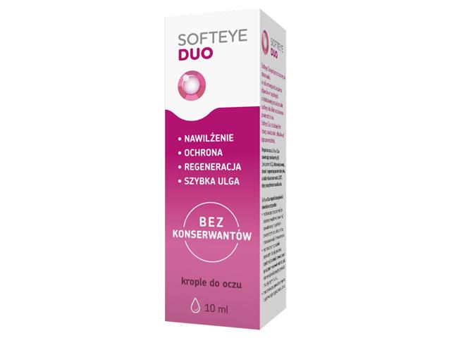 Softeye Duo interakcje ulotka krople do oczu  10 ml